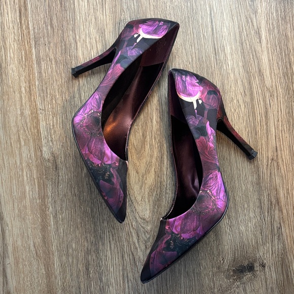 Nine West Shoes - Nine West Purple Floral Women's Heels